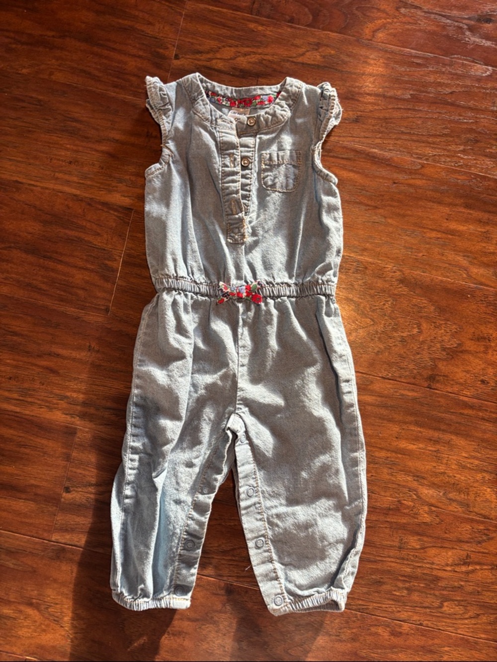 Carters baby Light Blue Denim Jumpsuit